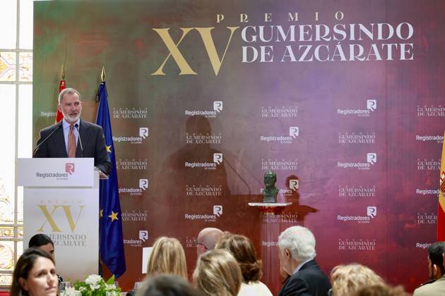 König Felipe von Spanien bei Gumersindo de Azcarate Award Verleihung in Madrid