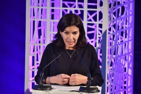 Anne Hidalgo visits real estate fair Mipim in Cannes