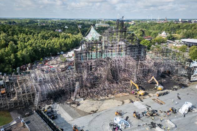 Belgium, Tomorrowland Festival, main stage after the fire