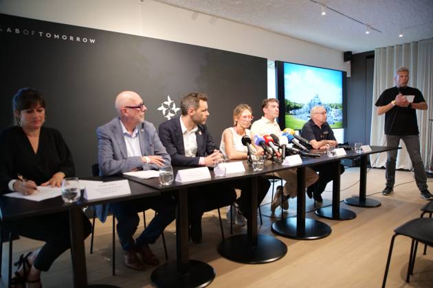 Belgium, Tomorrowland Festival, press conference after burning down the main stage