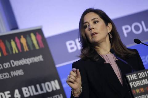 Crown Princess Mary Elizabeth of Denmark at OECD Conference in Paris
