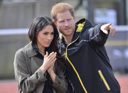 Prince Harry and Meghan Markle visit athletes in Bath
