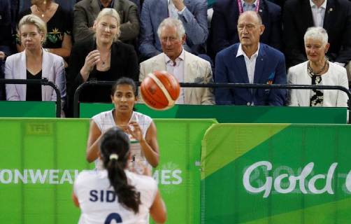 Prince Charles during the Commonwealth Games in Australia