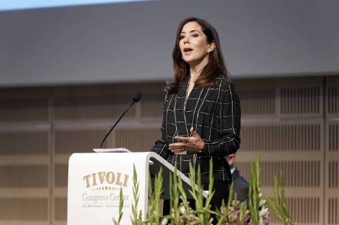 Denmark: Crown Princess Mary visits Congress in Copenhagen