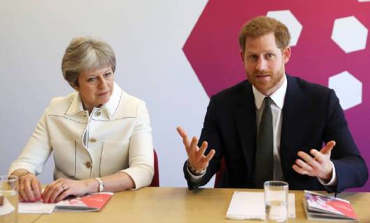 Prime Minister May and Prince Harry visit London Youth Forum
