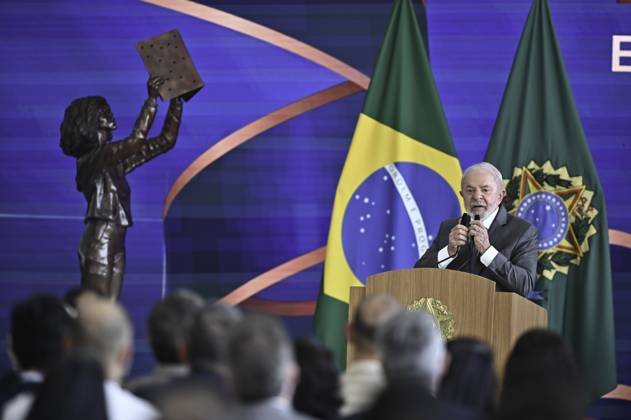 Brasilien, Präsident Lula da Silva bei Verleihung des brasilianischen Bildungspreises MEC