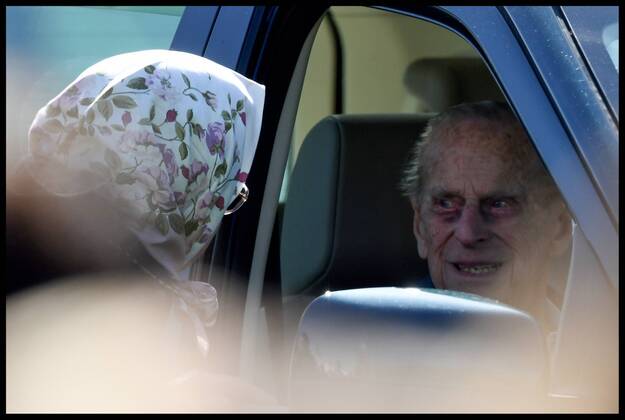 Queen Elizabeth II and Prince Philip at the Royal Windsor Horse Show in London