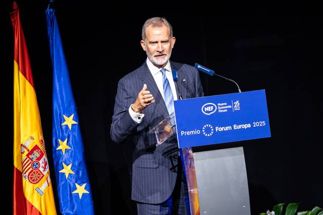 König Felipe bei der Präsentation des Forum Europa Awards