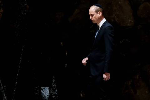 Prince William commemorates Holocaust victim in Jerusalem