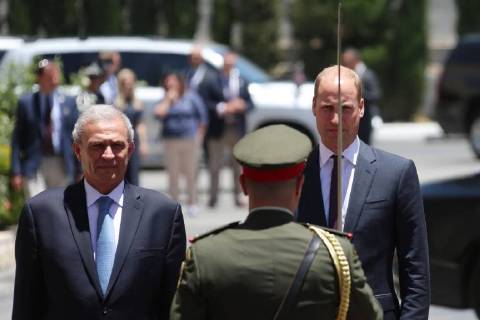 Prince William visits West Bank