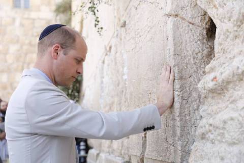 Prince William in Jerusalem