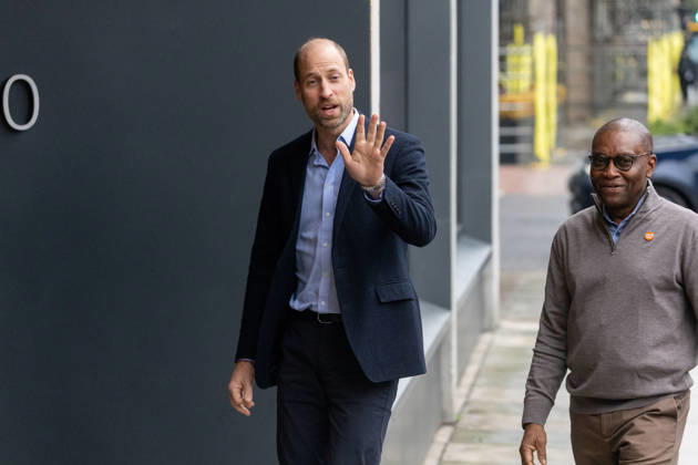 Great Britain, Prince William visits Centrepoint Offices in London