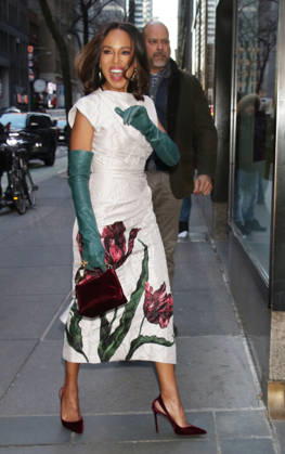 Kerry Washington as a guest on the NBC Today Show in New York
