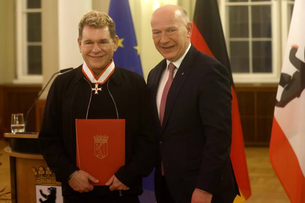 Order of Merit of the State of Berlin for Peter Plate and Detlef Mücke