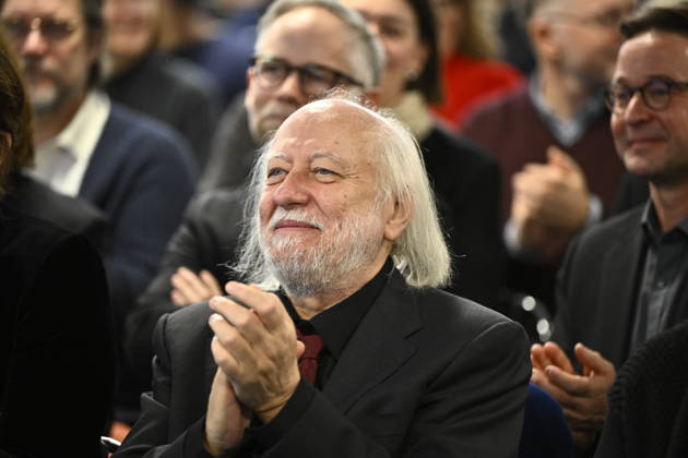 Nobel Laureate in Literature Laszlo Krasznahorkai visits Rinkeby Library in Stockholm