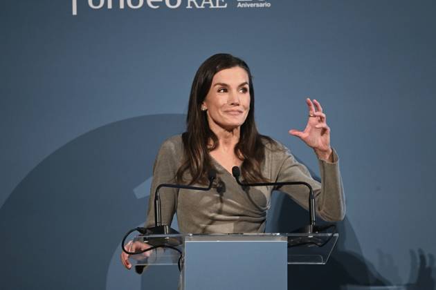 Queen Letizia of Spain visits foundation in Madrid