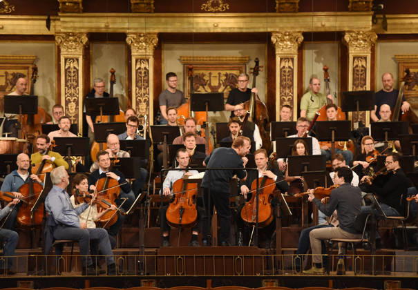 Probe der Wiener Philharmoniker für das Neujahrskonzert in Wien