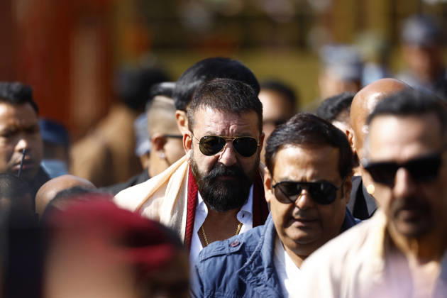 Indien, Schauspieler Sanjay Dutt besucht Kathmandu