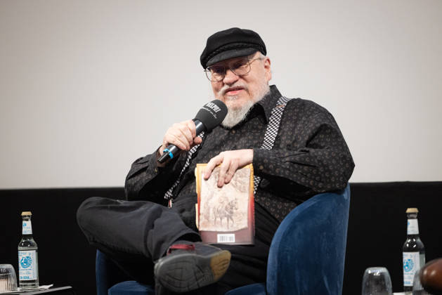 A Knight Of The Seven Kingdoms fan event with George R.R. Martin at the Delphi cinema in Berlin