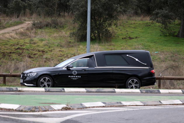 Spain, Princess Irene of Greece dies - hearse on the way to the Zarzuela Palace
