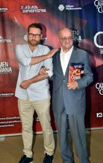 Guests at the musical premiere of Carmen la Cubana in Cologne