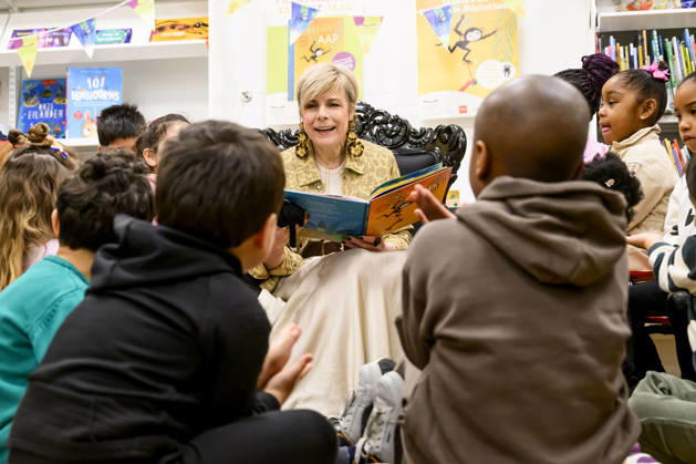 The Netherlands, Princess Laurentien at the National Reading Breakfast,