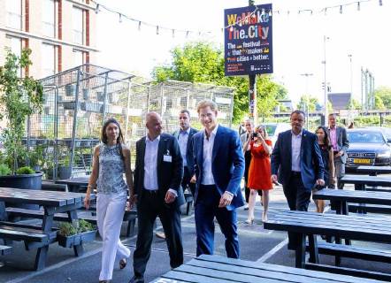 Amsterdam, Prince Harry attends AIDS conference