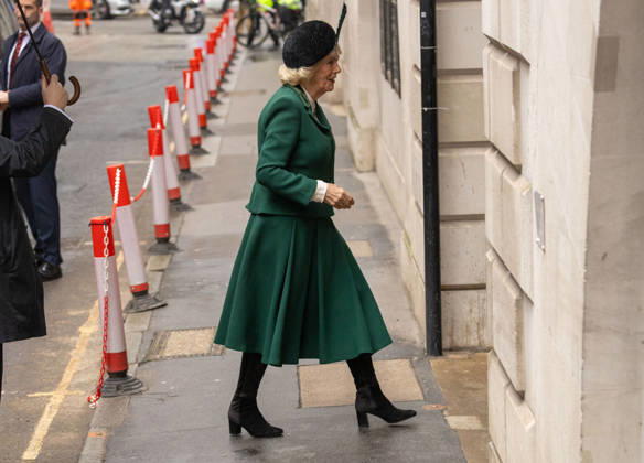 Queen Camilla attends service to mark the 650th anniversary of the Guild of St Bride in London