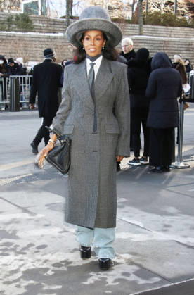 New York Fashion Week, guests at the Calvin Klein fashion show