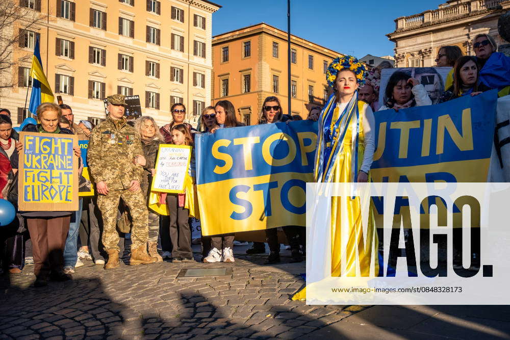 Italy, pro-Ukrainian demonstration in Rome on | IMAGO
