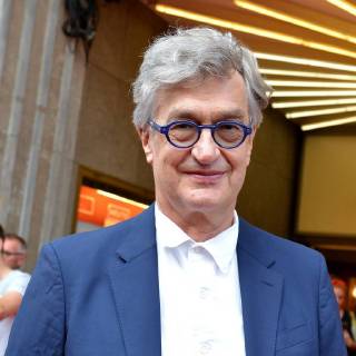 Wim Wenders at the premiere of his film Grenzenlos in Essen