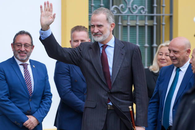 Royals, King Felipe of Spain visits the town hall of Dos Hermanas