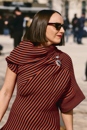 Paris Fashion Week, guests at the Issey Miyake fashion show