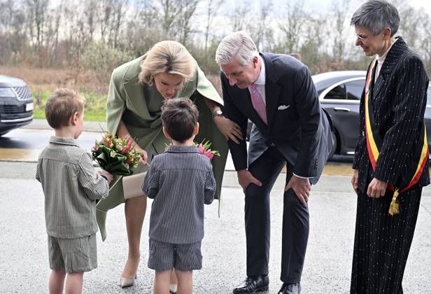 Royals, King Philippe and Queen Mathilde of Belgium visit the Antwerp region