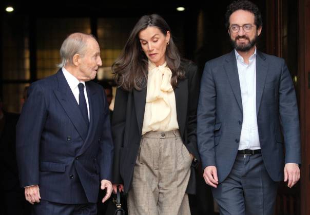 Queen Laetizia at the funeral of Raul del Pozo in Madrid
