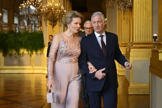 Queen Mathilde and King Philippe attend spring concert in Brussels