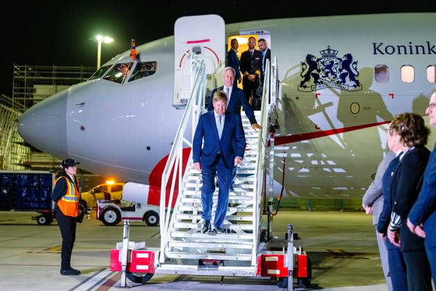 Royals, King Willem-Alexander of the Netherlands in Oranjestad, Aruba