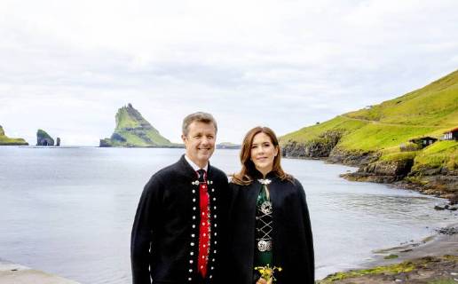 Prince Frederik and his wife Mary on the Faroe Islands