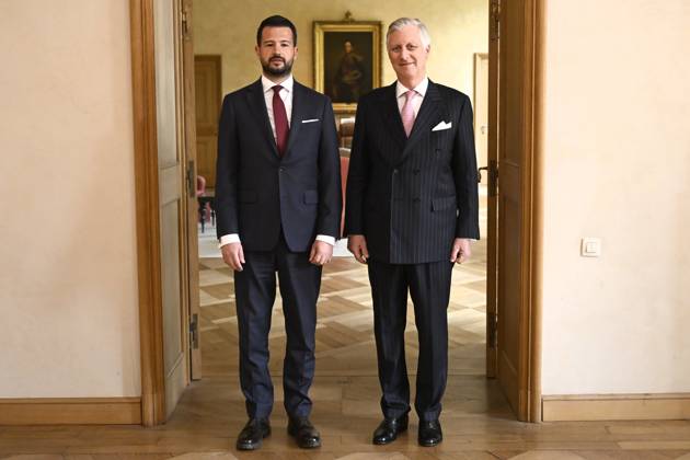 Royals, King Philippe of Belgium receives Jakov Milatovic