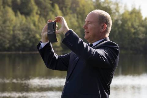 Prince Albert II at the UArtic Congress in Oulu, Finland