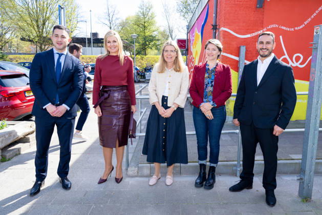Royals, Queen Maxima of the Netherlands visits Community Centre in Amsterdam