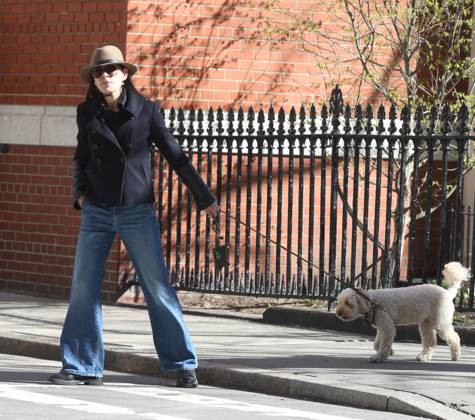 Celebrity, Julianna Margulies on the road in New York
