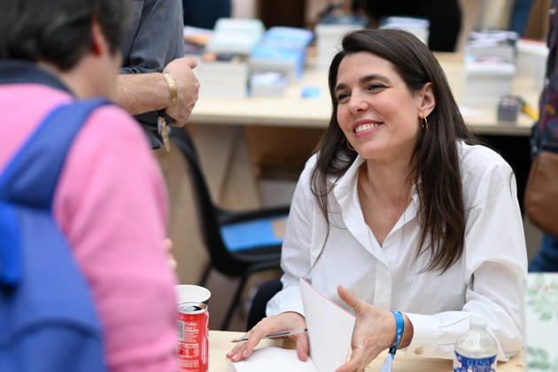 Celebrity, Charlotte Casiraghi at the book fair in Paris