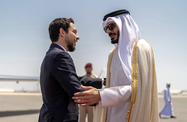 Qatar, Crown Prince Hussein bin Abdullah II for talks with Emir Tamim in Doha