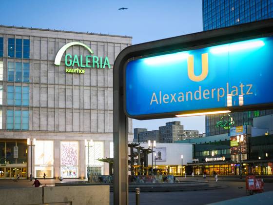 Galeria Kaufhof at Alexanderplatz in Berlin, archive pictures