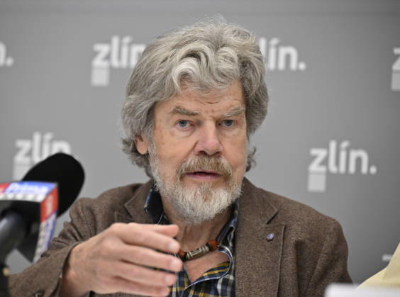 Czech Republic, Reinhold Messner press conference in Zlin
