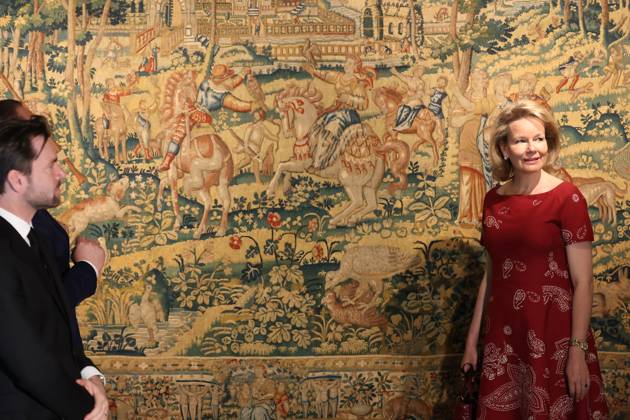 Royals, Königin Mathilde von Belgien besucht Museum in Morlanwelz