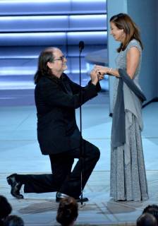 Primetime Emmy Awards - Glenn Weiss makes a proposal to Jan Svendsen