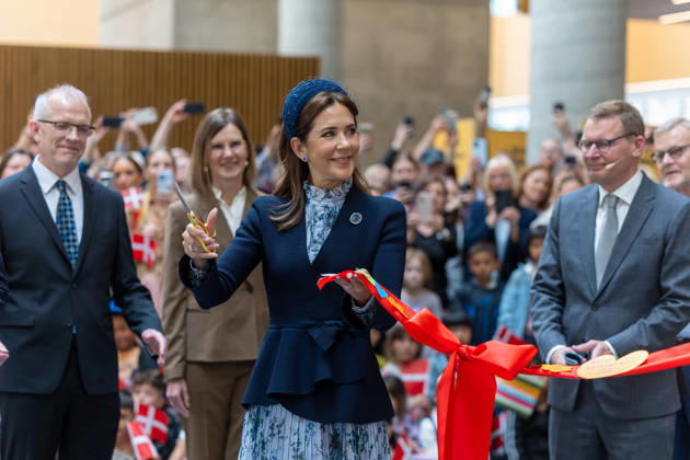 Royals, Königin Mary von Dänemark bei der Einweihung eines neuen Krankenhauses in Aalborg