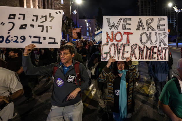 Israel, demonstration against the government in Jerusalem